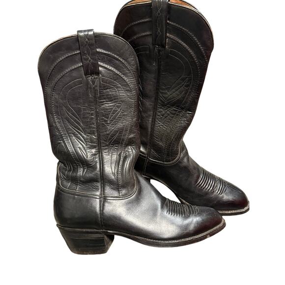 Vintage Lucchese Men's Boots Size 9 2E WIDE - Picture 1 of 9